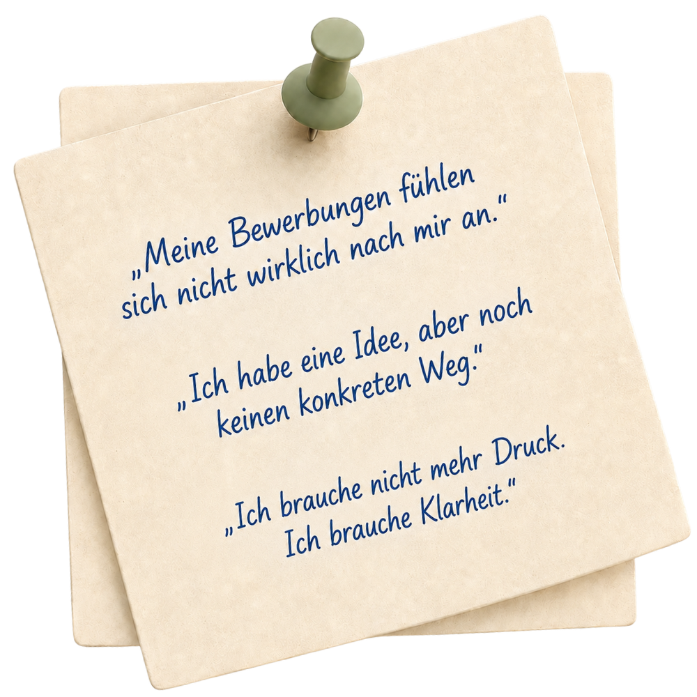 Mögliche Gedanken von Coachees zum beruflichem Weiterkommen