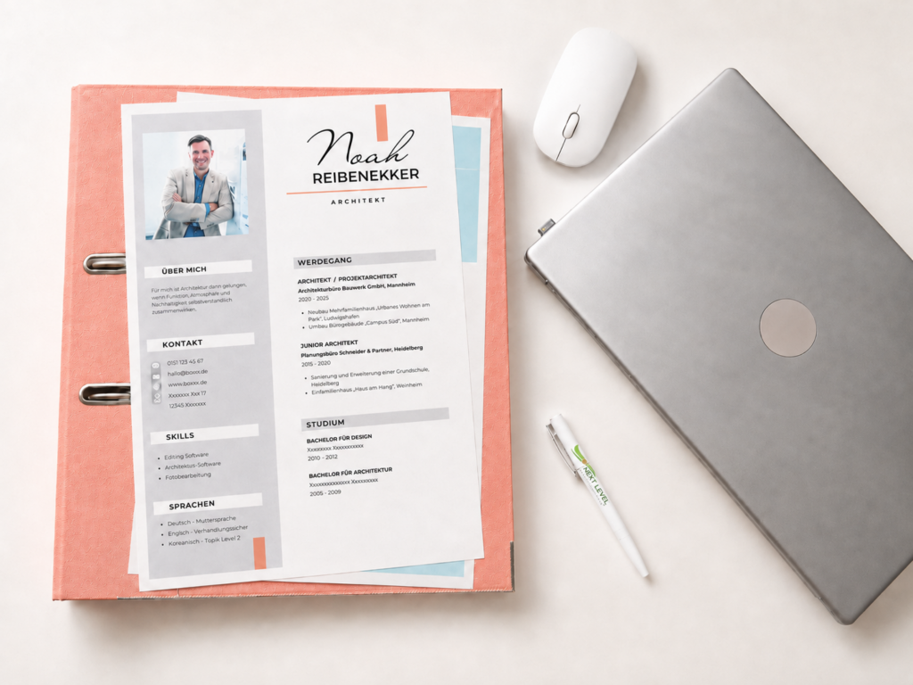 Individuelle Lebensläufe für Coachees von Next Level